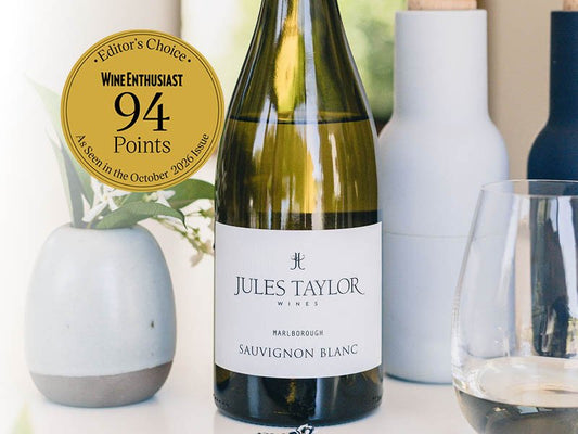 94 Points and Editor's Pick for Jules' Sauvignon Blanc - Jules Taylor Wines