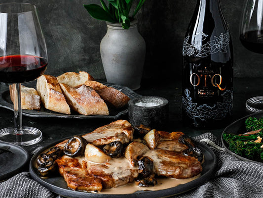 Pork, Prunes and Dijon Cream (Perfect Pinot Noir Pairing Recipe) - Jules Taylor Wines